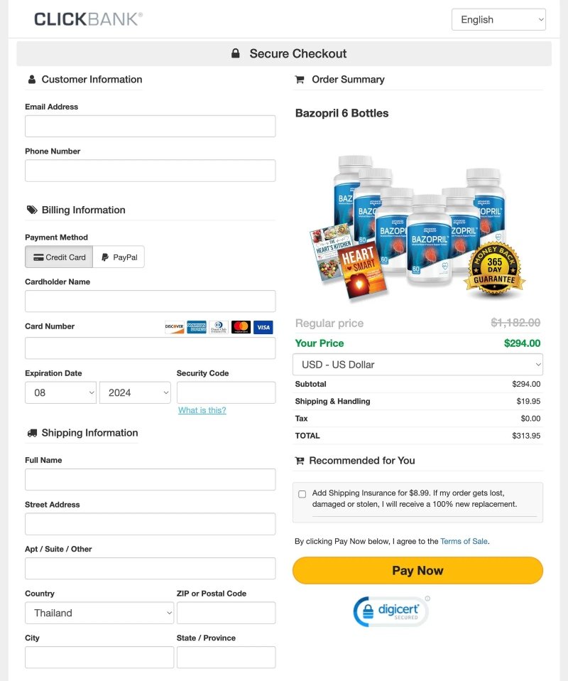 Bazopril secure official website